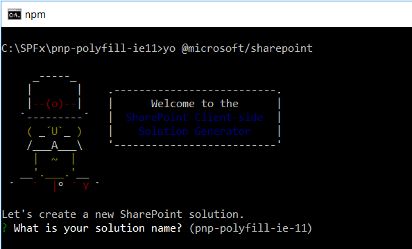 IE 11 Polyfill Package For SPFx
